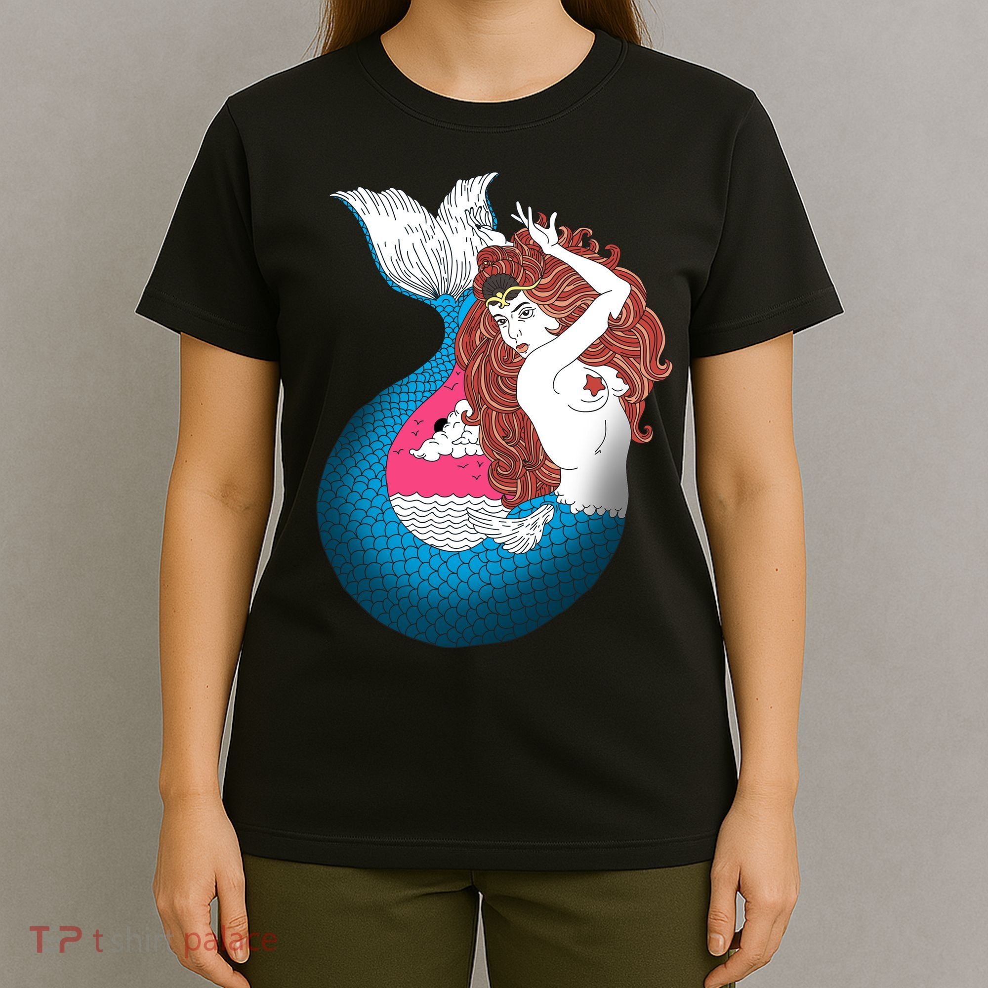 Mythical Abstract Mermaid T-Shirt