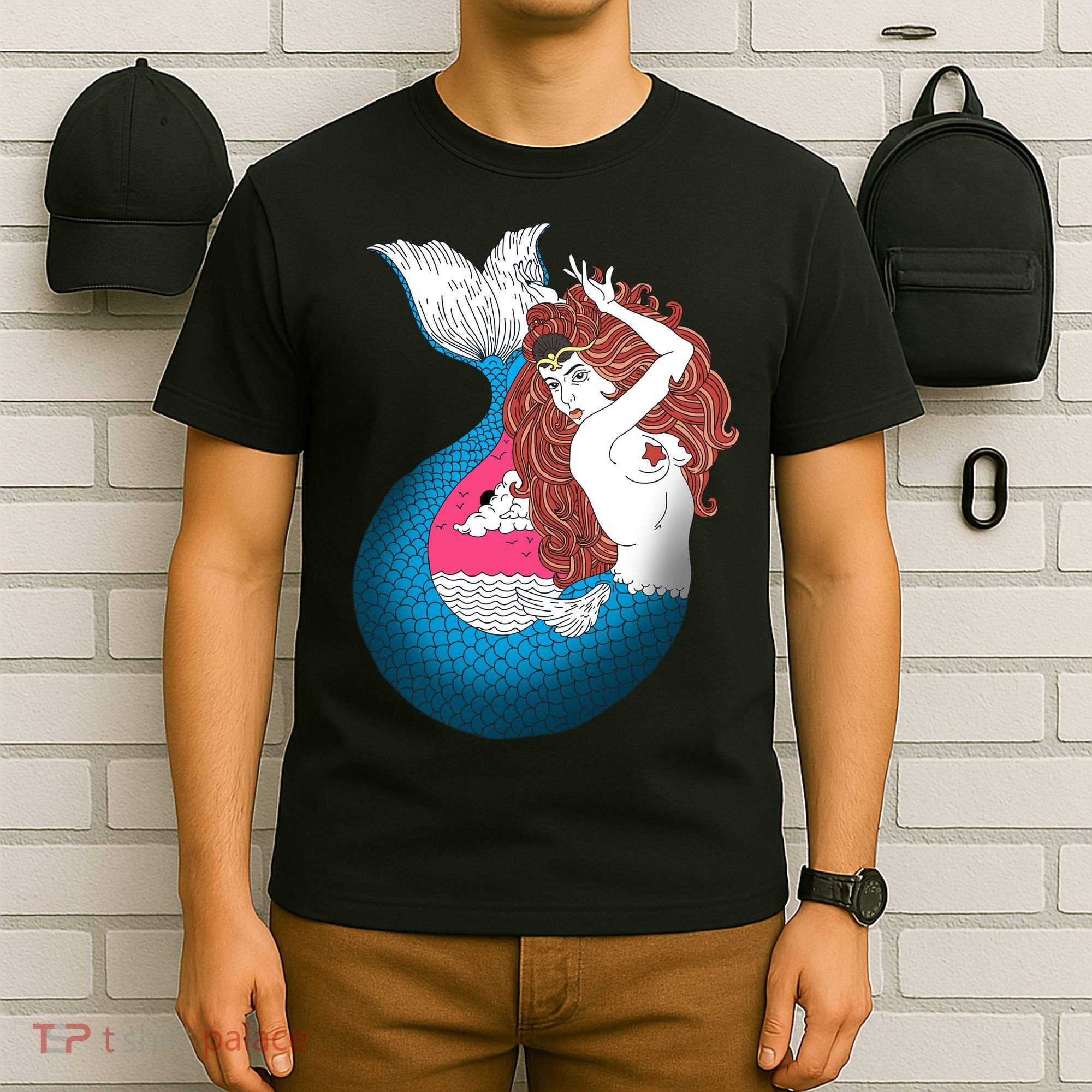 Mythical Abstract Mermaid T-Shirt