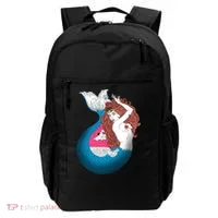 Mythical Abstract Mermaid Backpack thumb 0