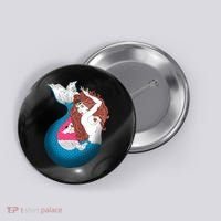 Mythical Abstract Mermaid Button thumb 0