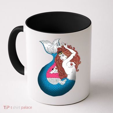 Mythical Abstract Mermaid Coffee Mug