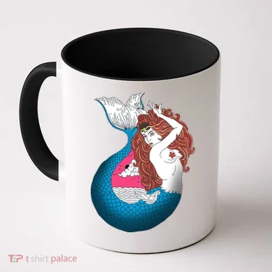 Mythical Abstract Mermaid Coffee Mug