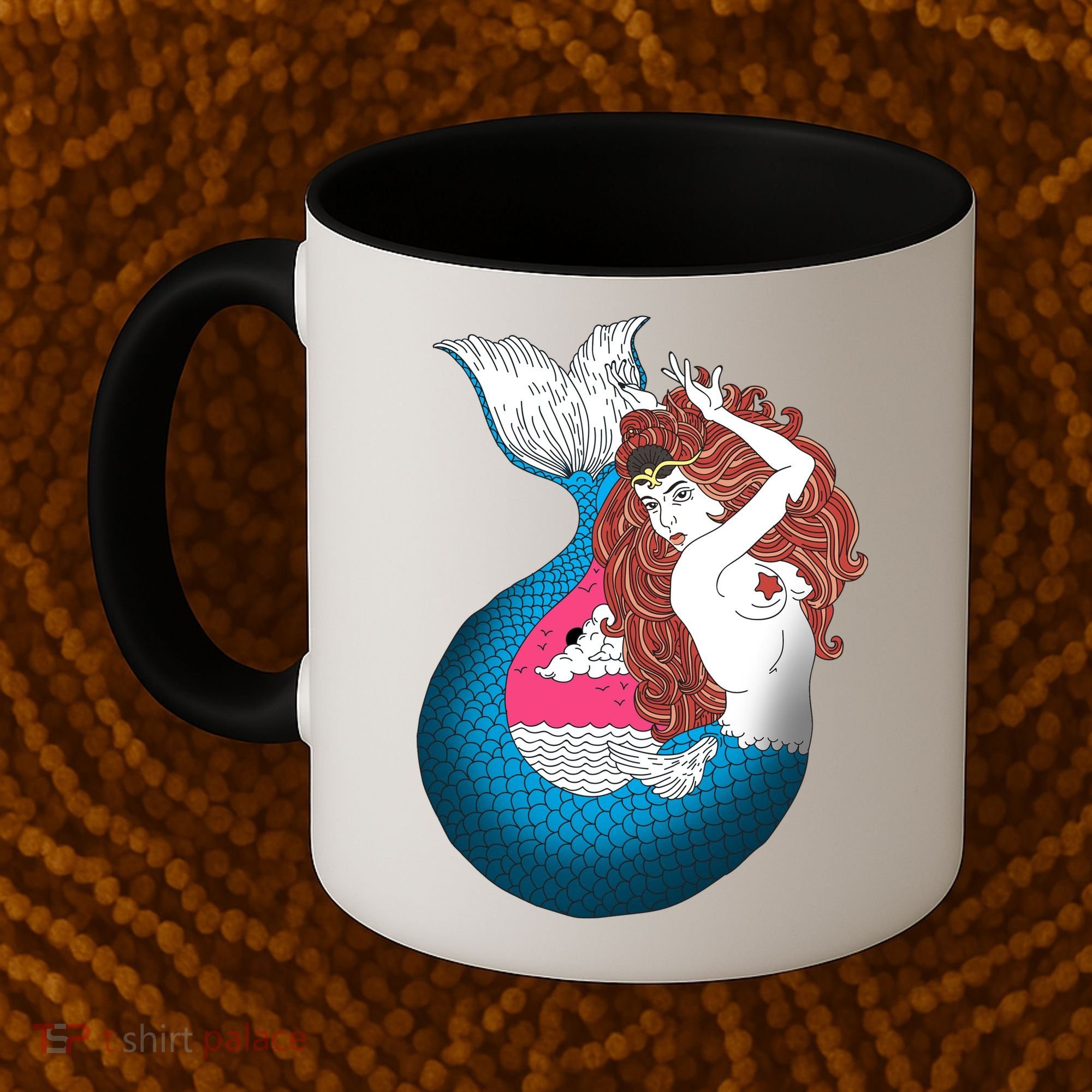 Mythical Abstract Mermaid Coffee Mug