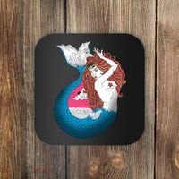 Mythical Abstract Mermaid Coaster thumb 0