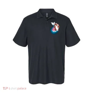 Mythical Abstract Mermaid Polo