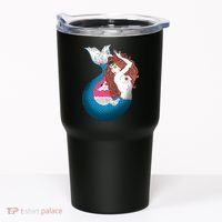 Mythical Abstract Mermaid Tumbler thumb 0