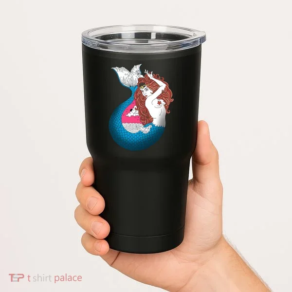 Mythical Abstract Mermaid Tumbler