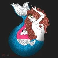 Mythical Abstract Mermaid Tumbler thumb 3