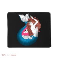 Mythical Abstract Mermaid Mousepad thumb 0