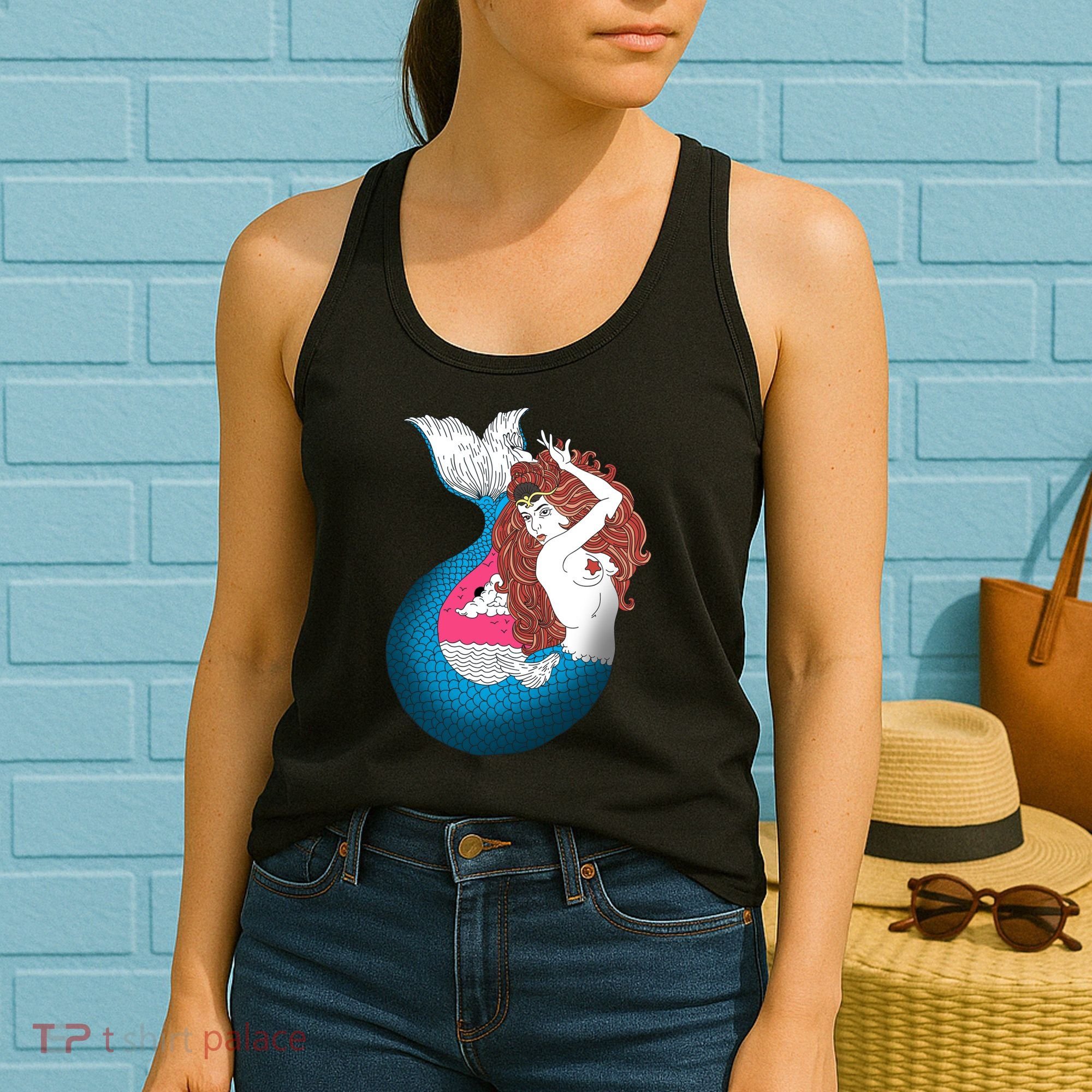 Mythical Abstract Mermaid Women's Tank Top