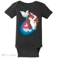 Mythical Abstract Mermaid Baby Bodysuit thumb 0