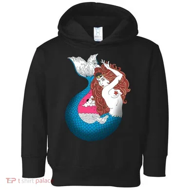Mythical Abstract Mermaid Toddler Hoodie