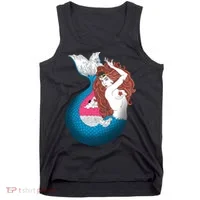 Mythical Abstract Mermaid Tank Top thumb 0