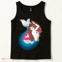 Mythical Abstract Mermaid Tank Top thumb 2