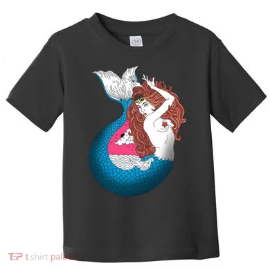 Mythical Abstract Mermaid Toddler T-Shirt