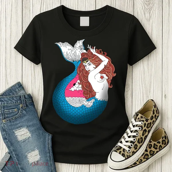 Mythical Abstract Mermaid Women's T-Shirt