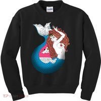 Mythical Abstract Mermaid Kids Sweatshirt thumb 0