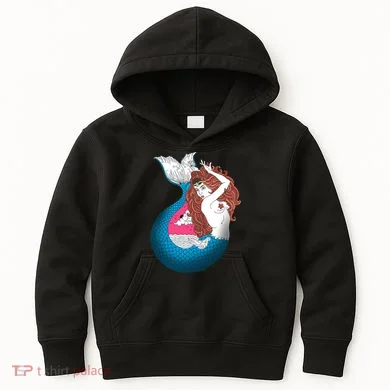 Mythical Abstract Mermaid Kids Hoodie