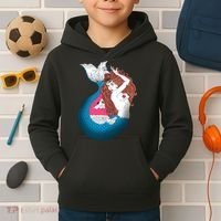 Mythical Abstract Mermaid Kids Hoodie thumb 2
