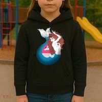 Mythical Abstract Mermaid Kids Hoodie thumb 3