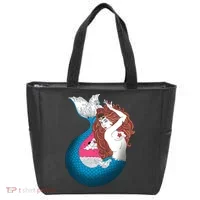 Mythical Abstract Mermaid Tote Bag thumb 0
