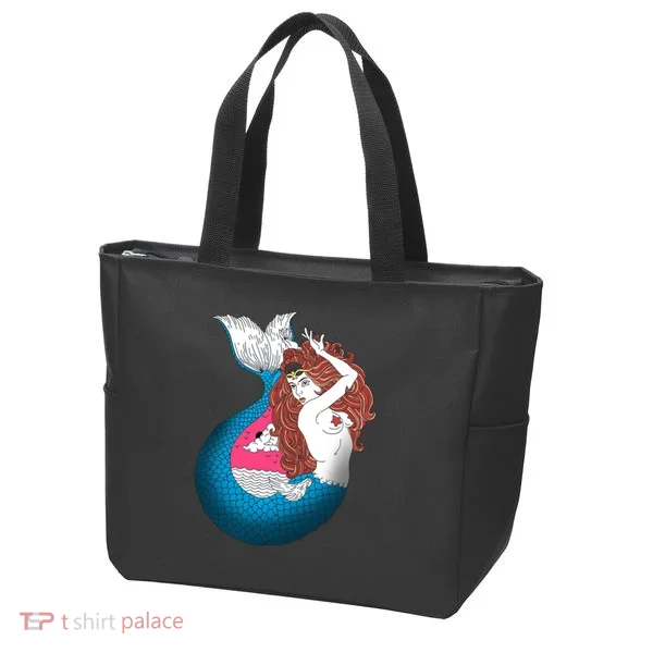 Mythical Abstract Mermaid Tote Bag