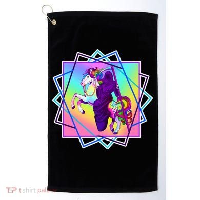Mythical Reaper Colorful Unicorn Golf Towel