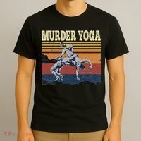 Murder Yoga Wrestling Fight Jui Jitsu Vintage Funny Gift T-Shirt thumb 3
