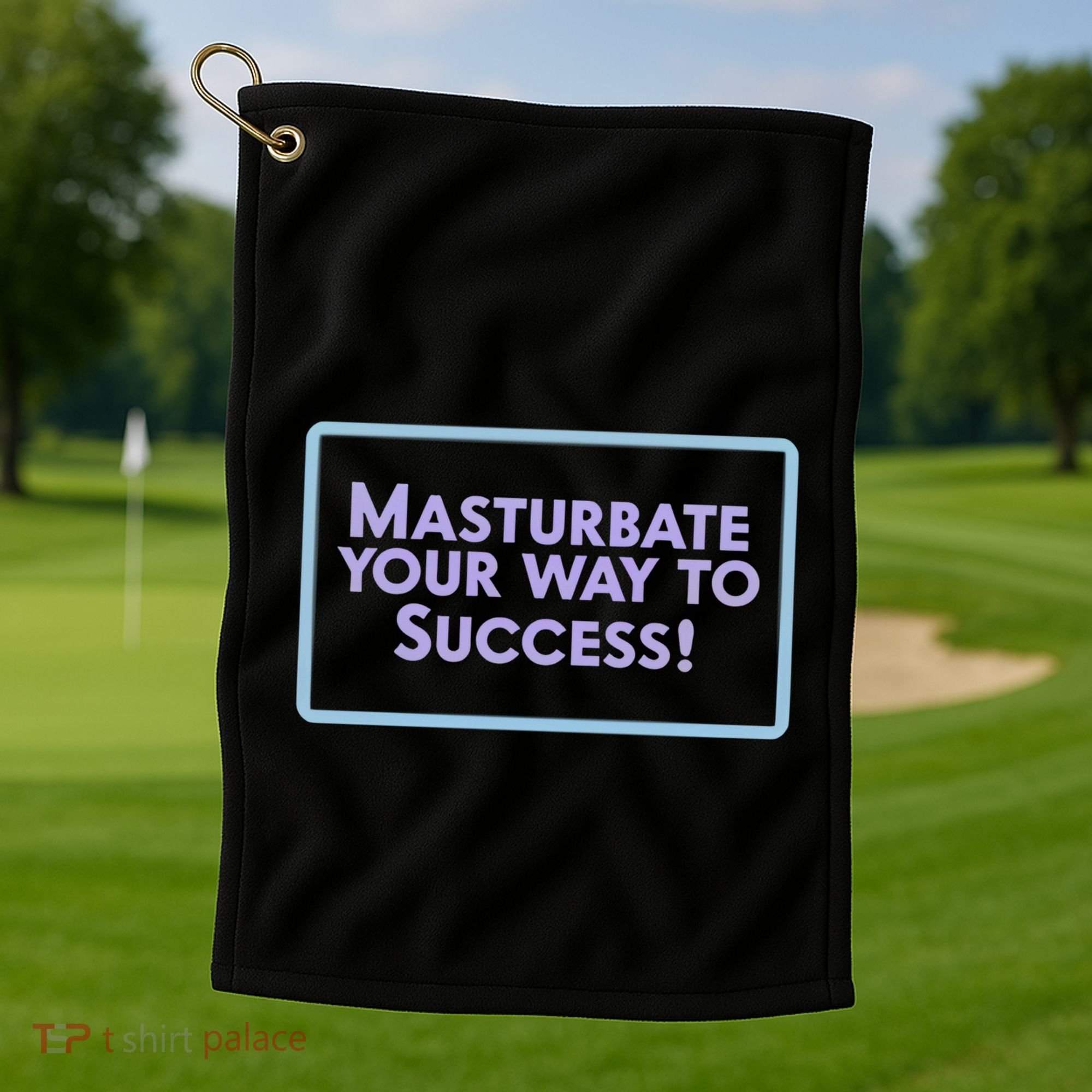 Masturbate Your Way To Success Golf Towel