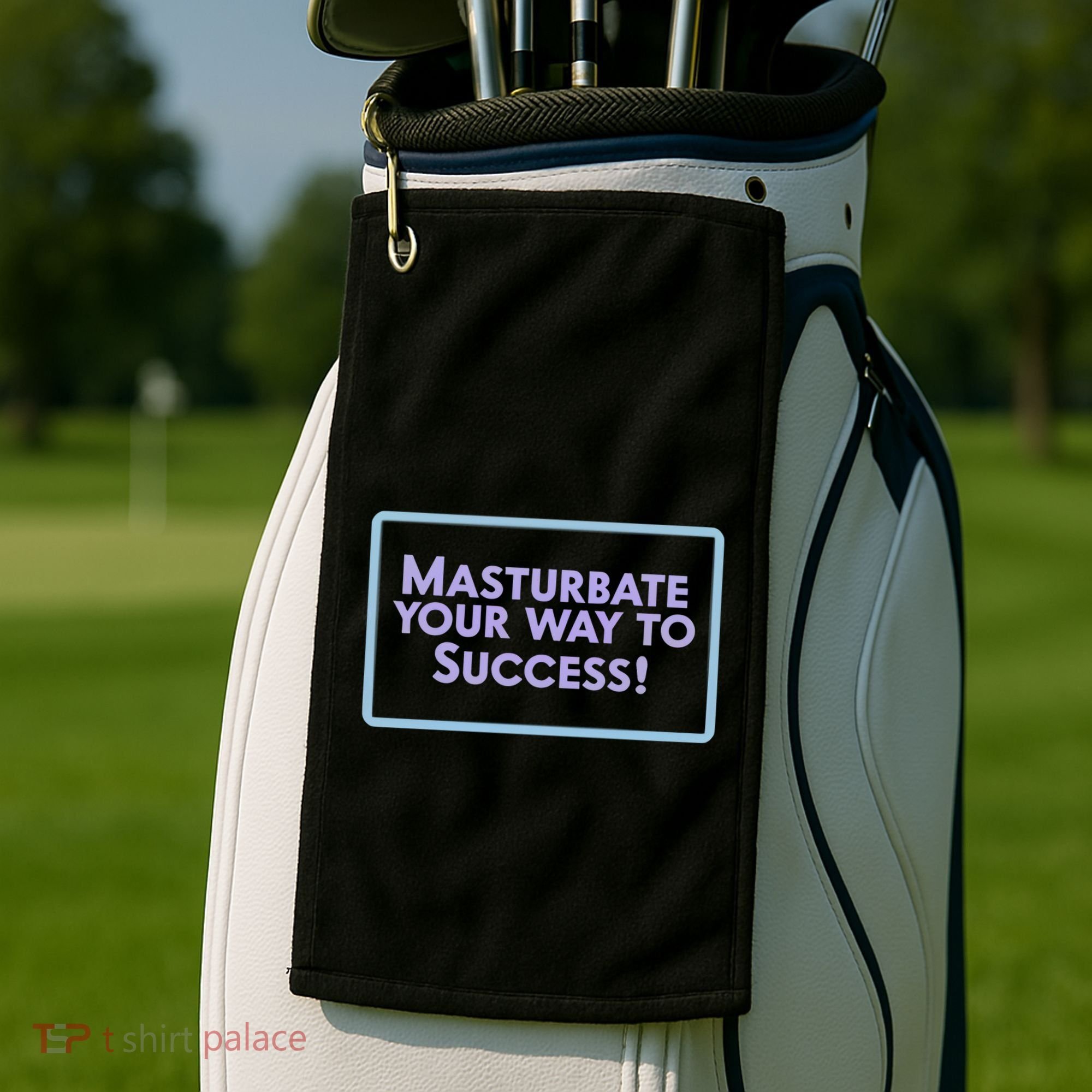 Masturbate Your Way To Success Golf Towel