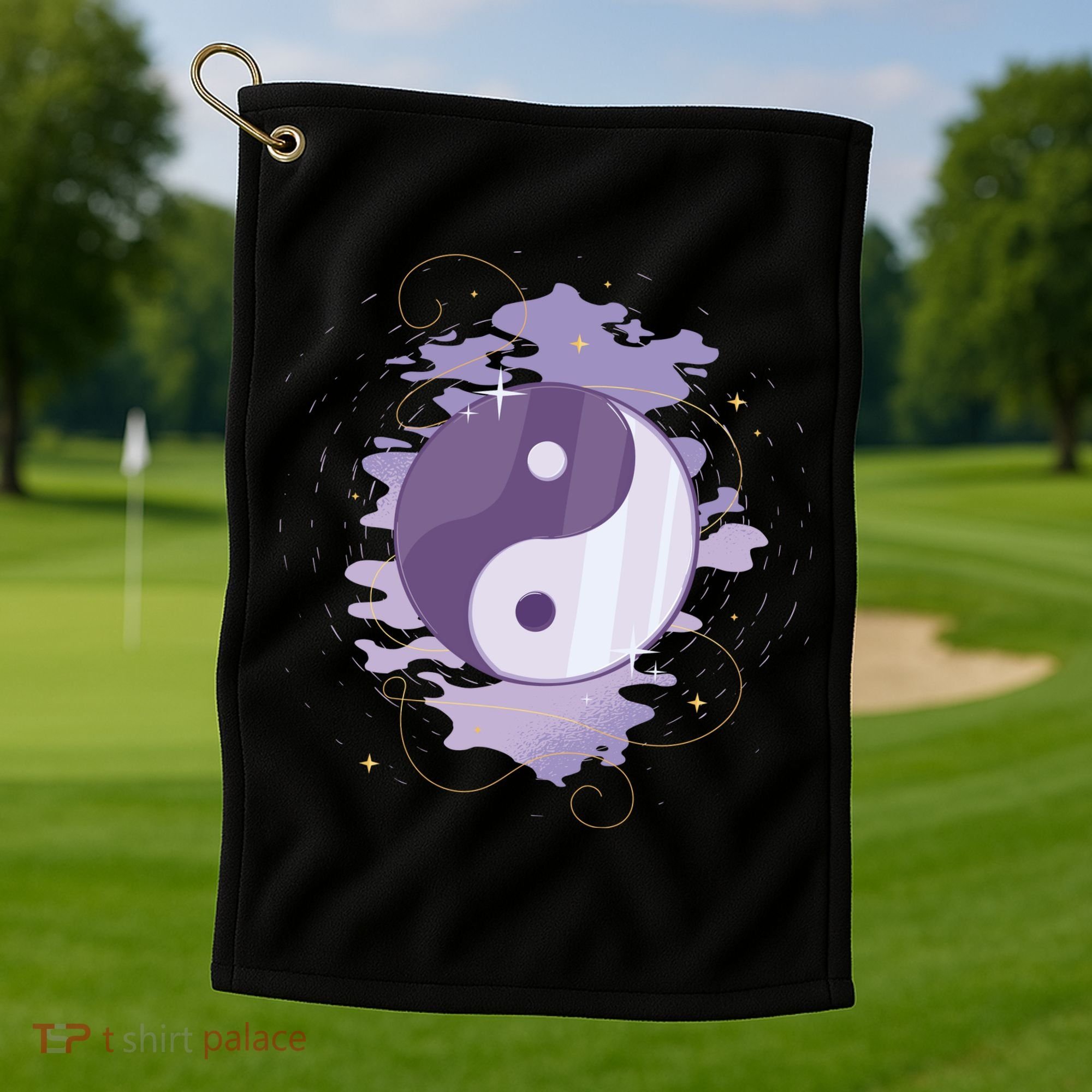 Mystic Yin Yang Golf Towel