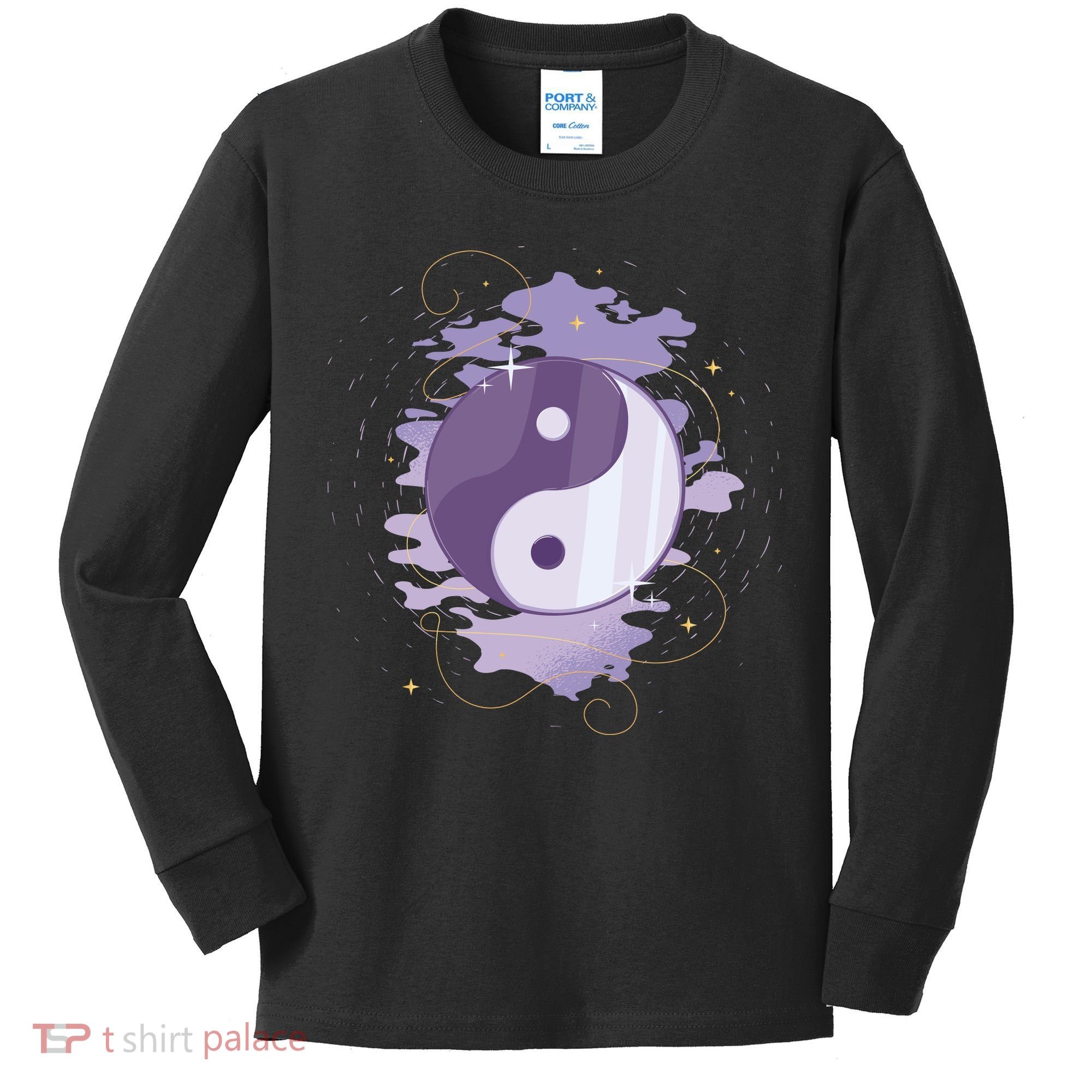 Mystic Yin Yang Kids Long Sleeve Shirt