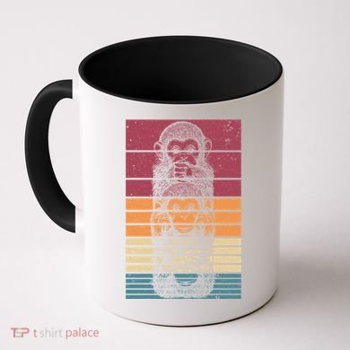 Monkey Zoo Animal Banana Retro Monkey Gift Coffee Mug