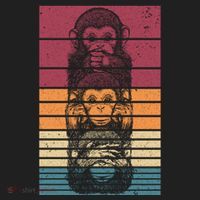 Monkey Zoo Animal Banana Retro Monkey Gift Beanie thumb 2