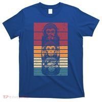Monkey Zoo Animal Banana Retro Monkey Gift T-Shirt thumb 0
