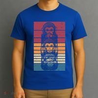 Monkey Zoo Animal Banana Retro Monkey Gift T-Shirt thumb 3