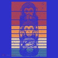 Monkey Zoo Animal Banana Retro Monkey Gift Women's Tank Top thumb 5