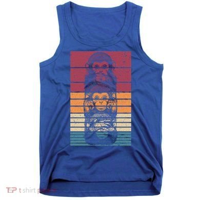 Monkey Zoo Animal Banana Retro Monkey Gift Tank Top