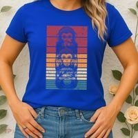 Monkey Zoo Animal Banana Retro Monkey Gift Women's T-Shirt thumb 2