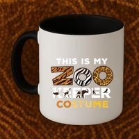 My Zookeeper Costume African Savanna Animal Print Gift Coffee Mug thumb 2