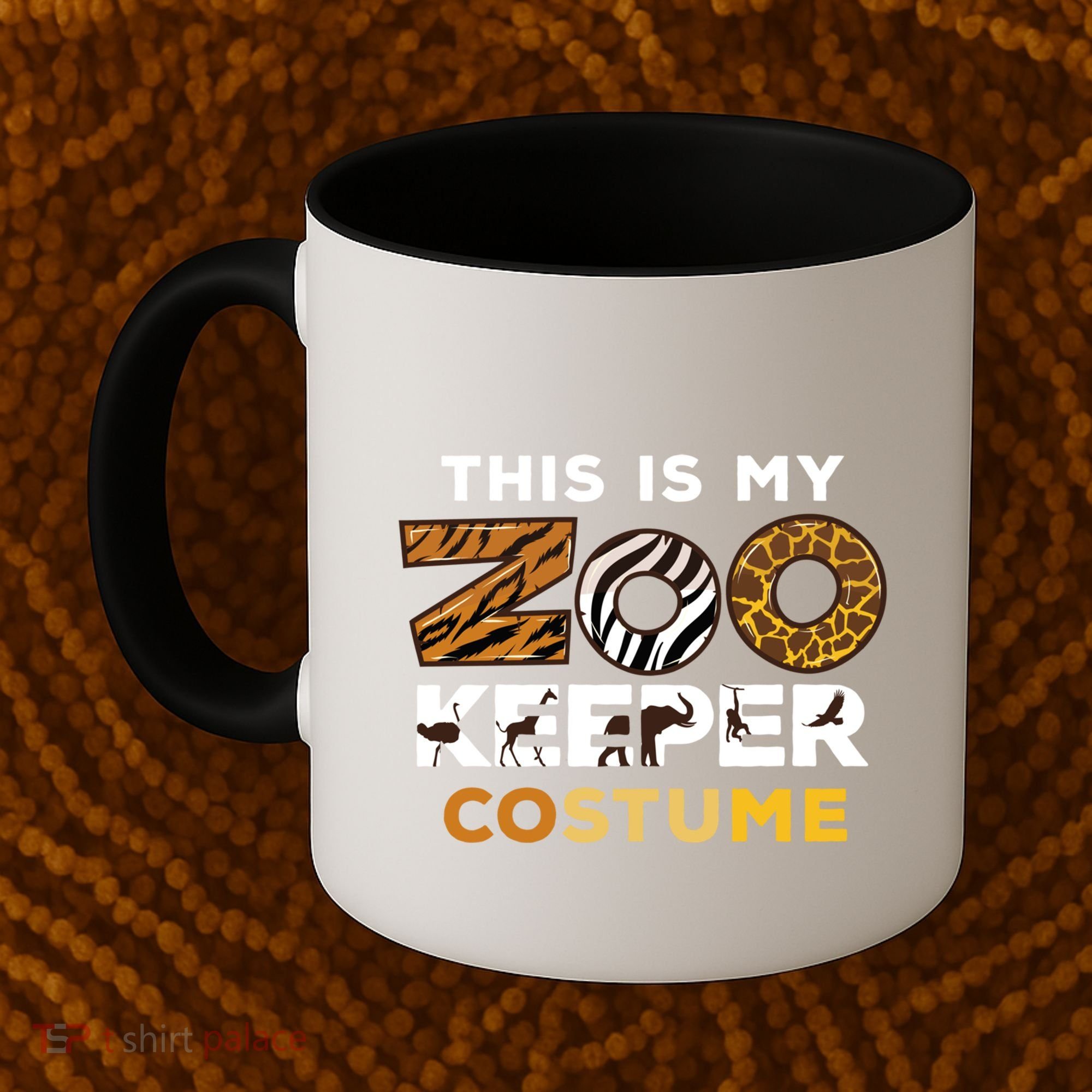 My Zookeeper Costume African Savanna Animal Print Gift Coffee Mug