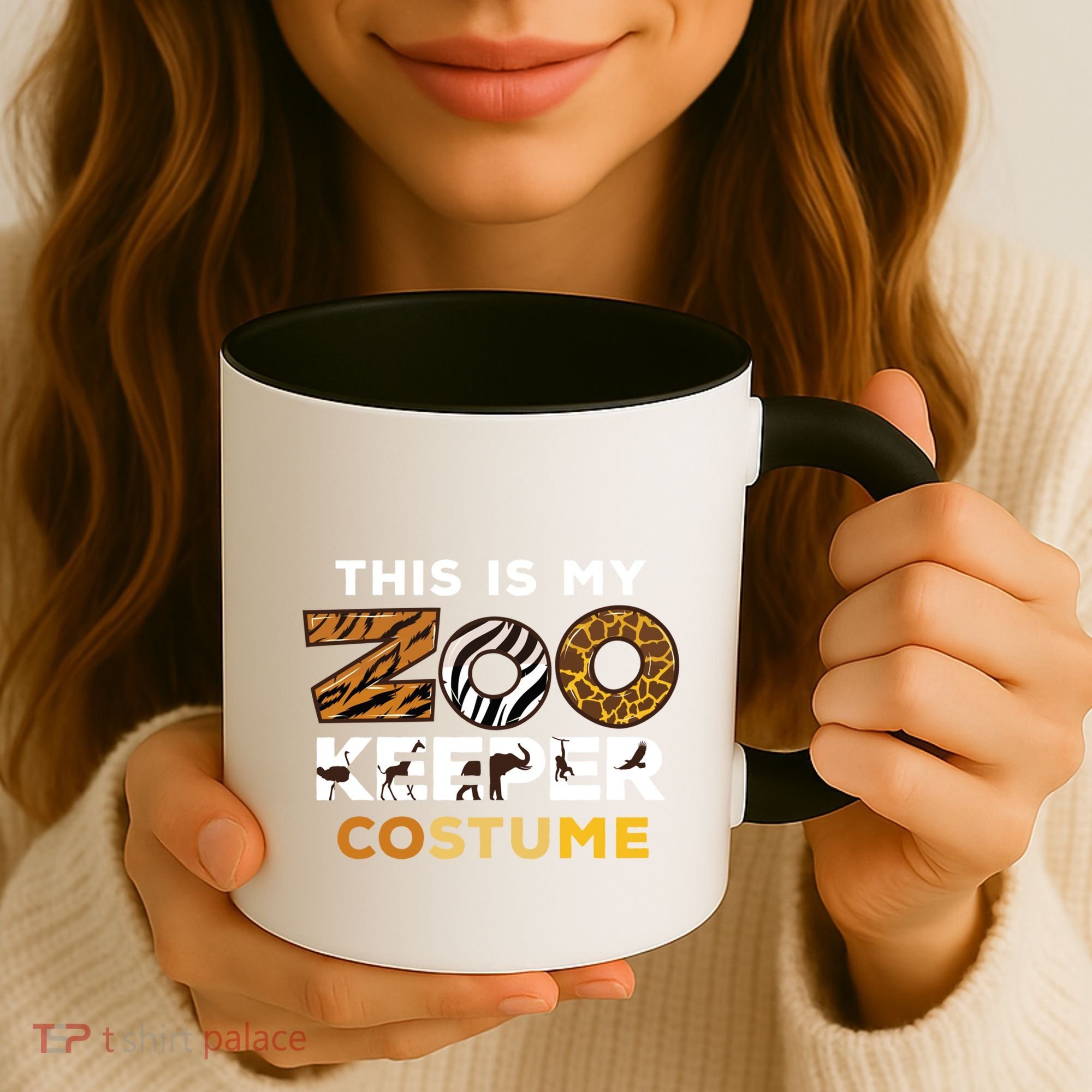 My Zookeeper Costume African Savanna Animal Print Gift Coffee Mug