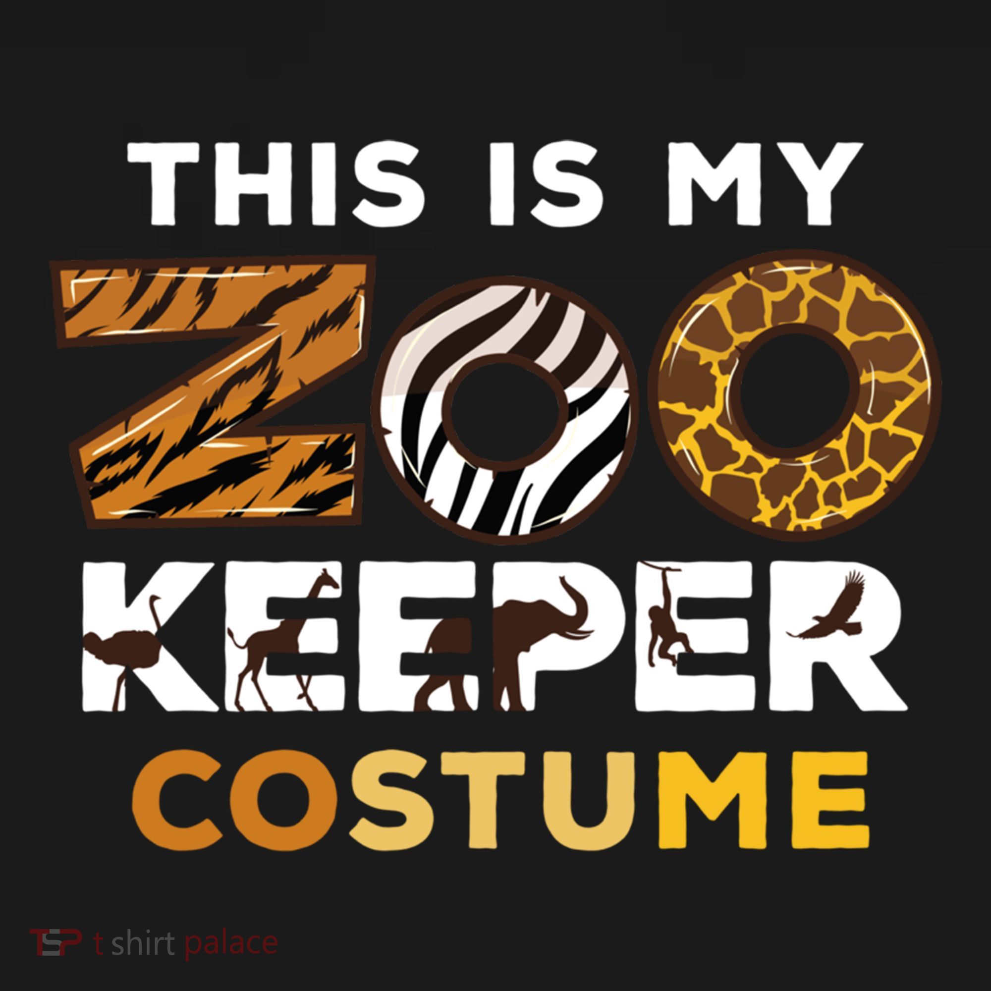 My Zookeeper Costume African Savanna Animal Print Gift Women's Hoodie