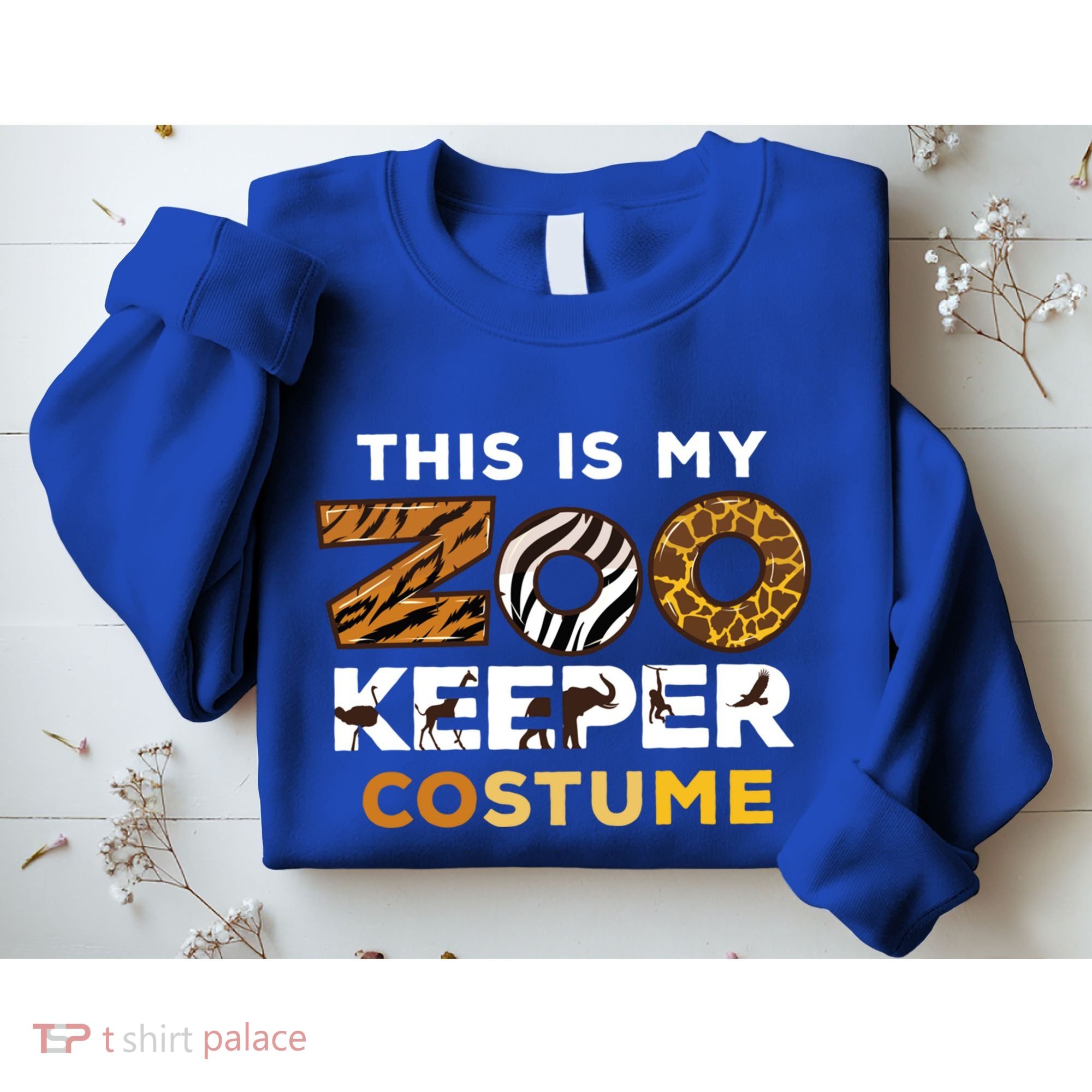 My Zookeeper Costume African Savanna Animal Print Gift Sweatshirt