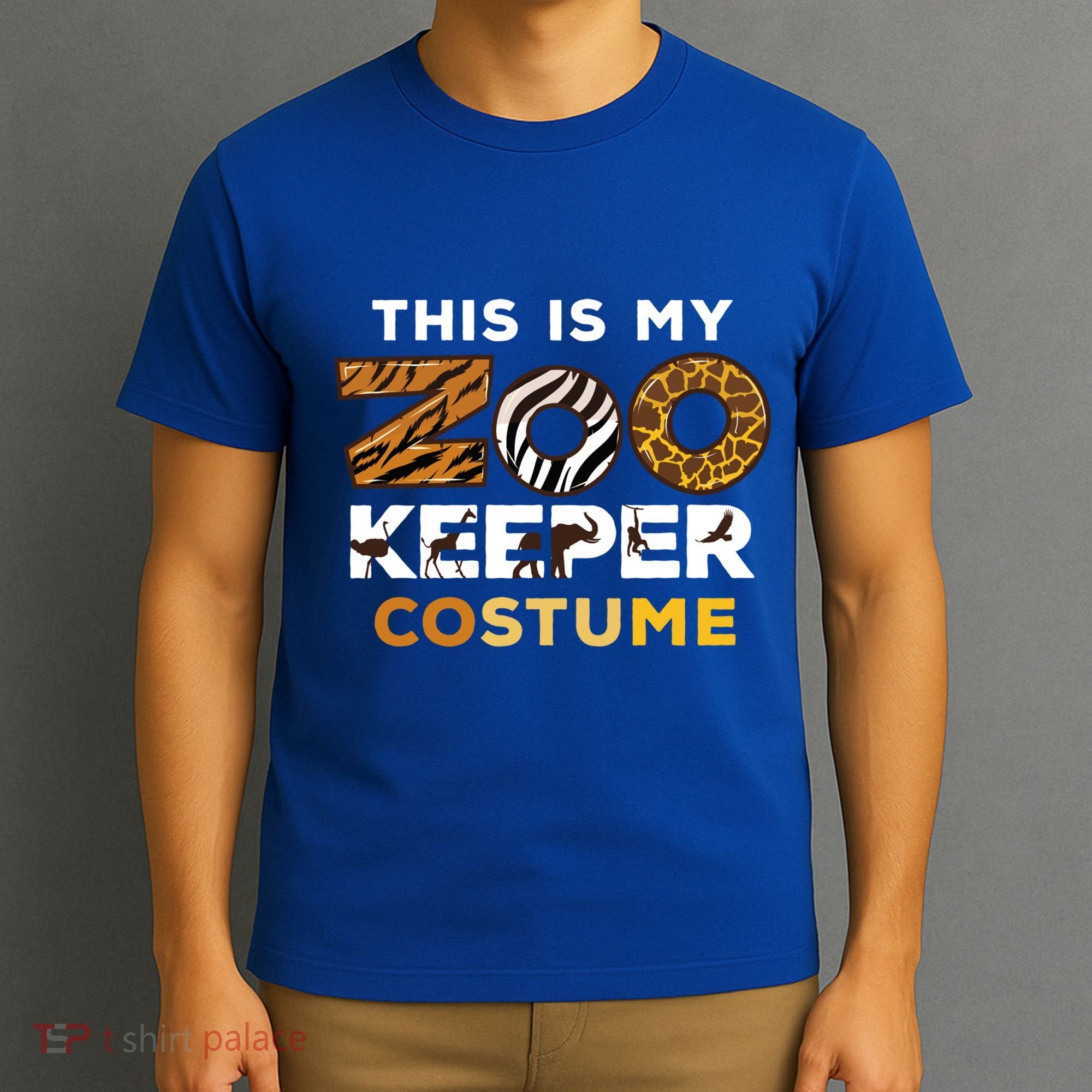 My Zookeeper Costume African Savanna Animal Print Gift T-Shirt