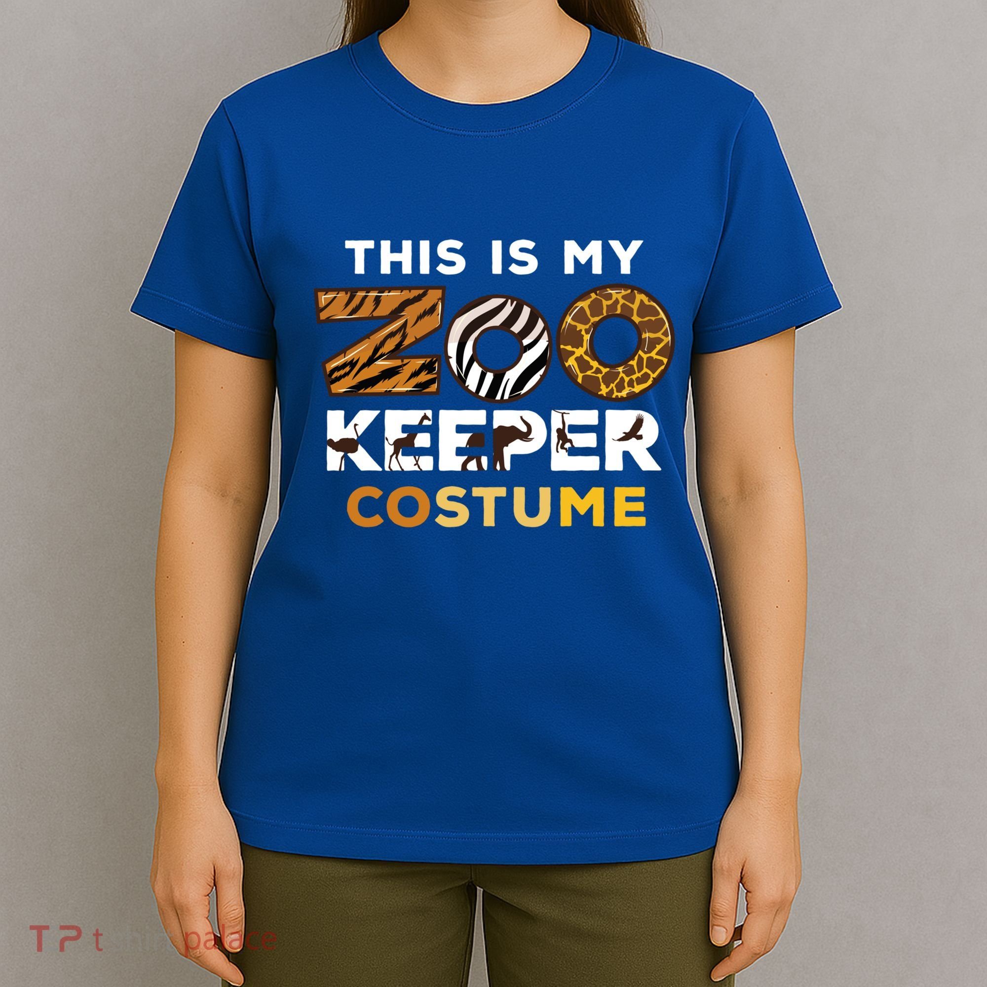 My Zookeeper Costume African Savanna Animal Print Gift T-Shirt