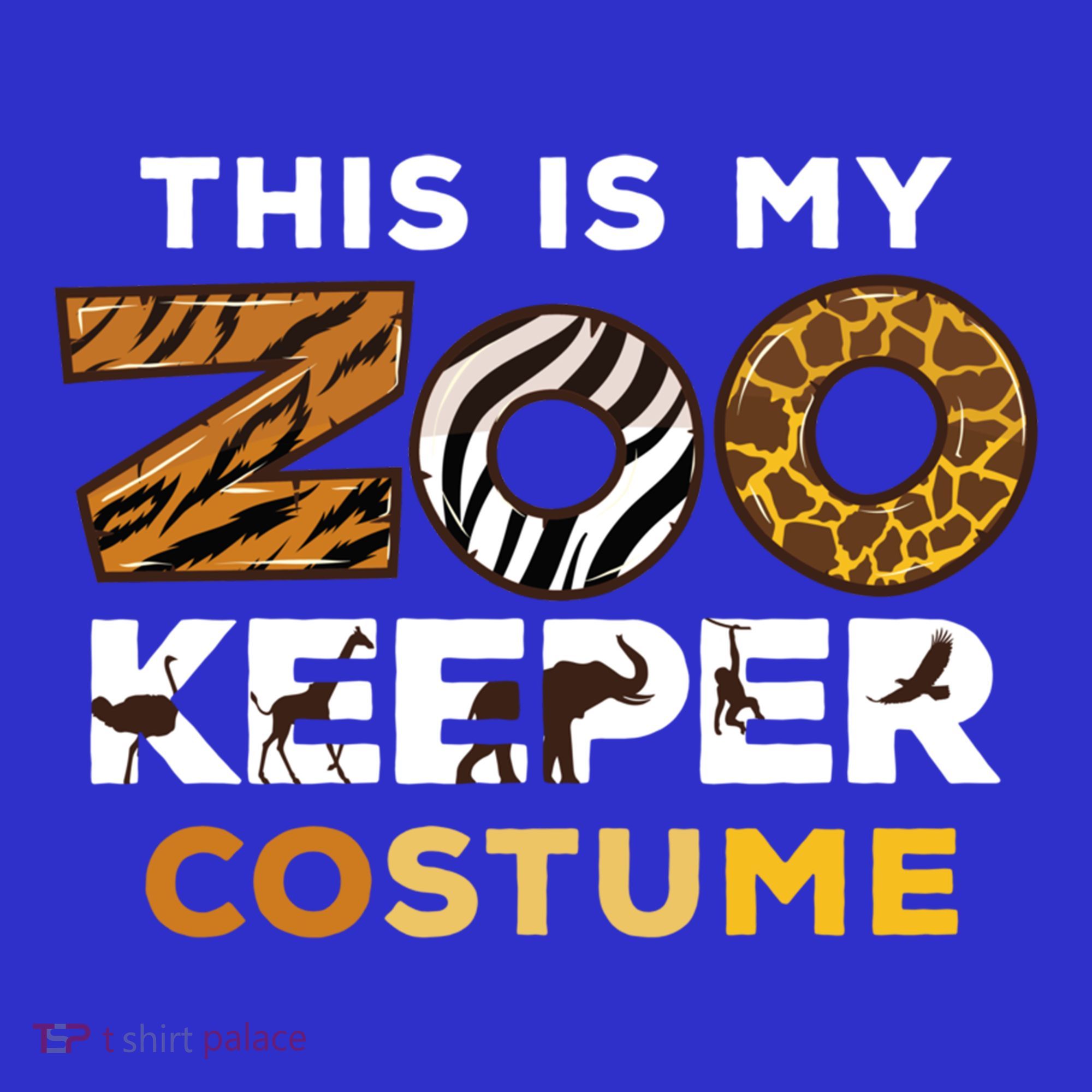 My Zookeeper Costume African Savanna Animal Print Gift T-Shirt