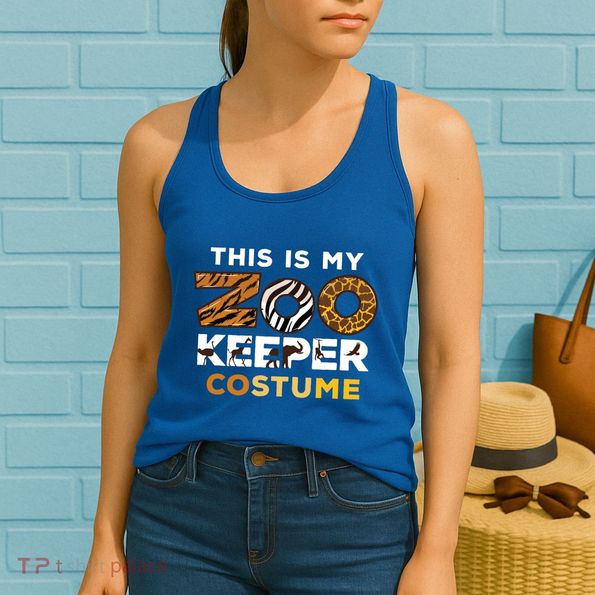 My Zookeeper Costume African Savanna Animal Print Gift Women's Tank Top