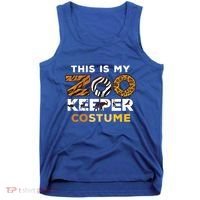 My Zookeeper Costume African Savanna Animal Print Gift Tank Top thumb 0