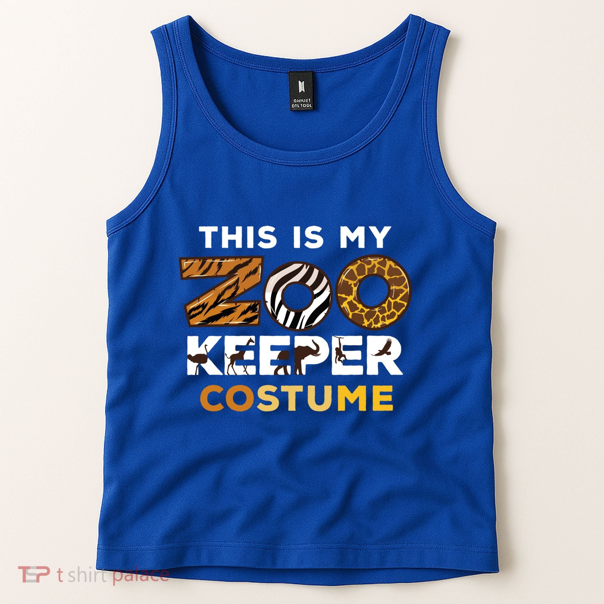 My Zookeeper Costume African Savanna Animal Print Gift Tank Top